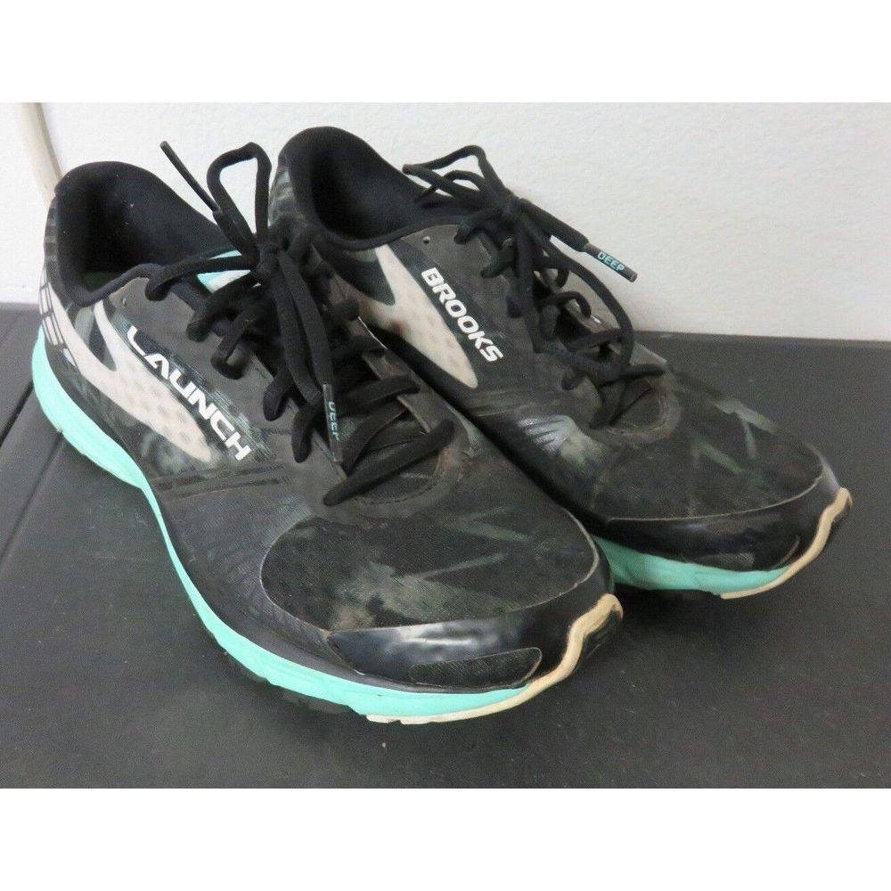 Brooks Launch 3 Running Shoes Black Teal Womens Size US 9.5 M/B Medium - SB2